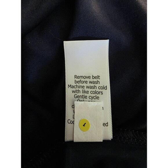 NWT 41 Hawthorn Dress Womens Blue Large Blue Floral Faux Wrap Belted Sleeveless - Picture 6 of 9